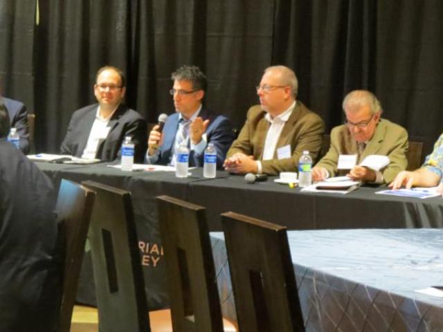 Presenters at table